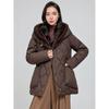 Mid-length loose waist slimming hooded thick diamond-shaped padded jacket jacket