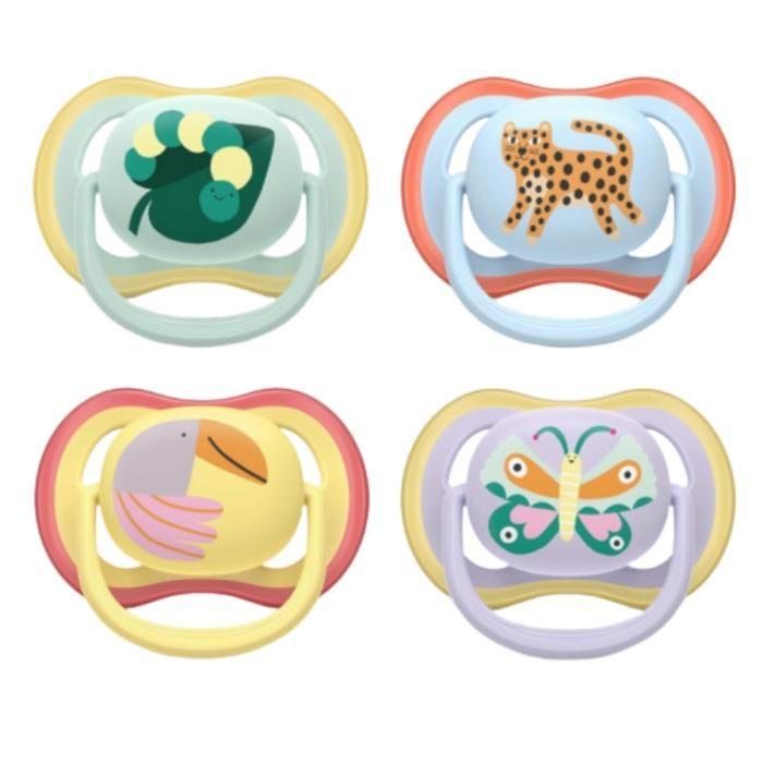 Avent Ultra Air Lot 2 sucettes 0-6 mois - Coloris aléatoires