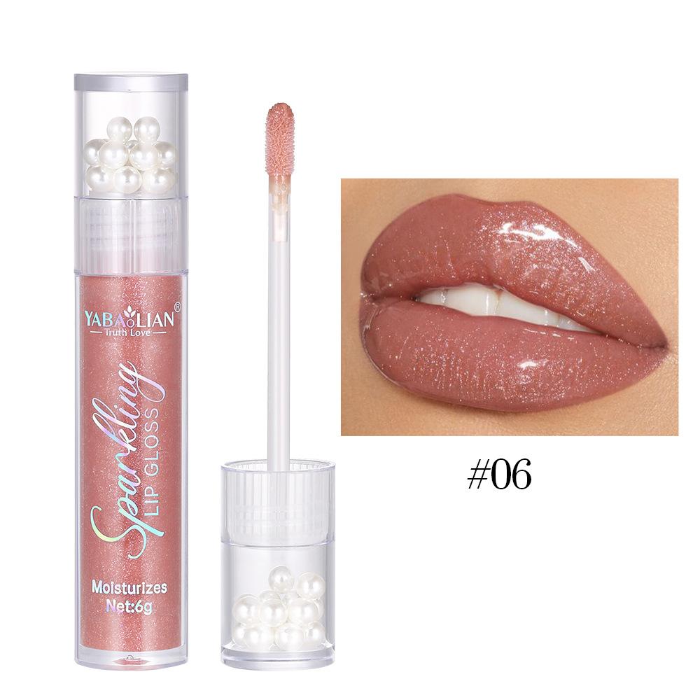 Błyszczyk do ust Pearl Glitter Wodoodporny połyskujący błyszczyk do ust Hydra Moist Długotrwały cukierkowy kolor Seksowny błyszczyk do ust
