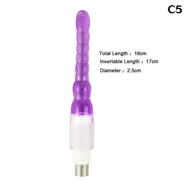 28 Types Pink Purple Dildos A2 / F2 Sex Machine Attachments