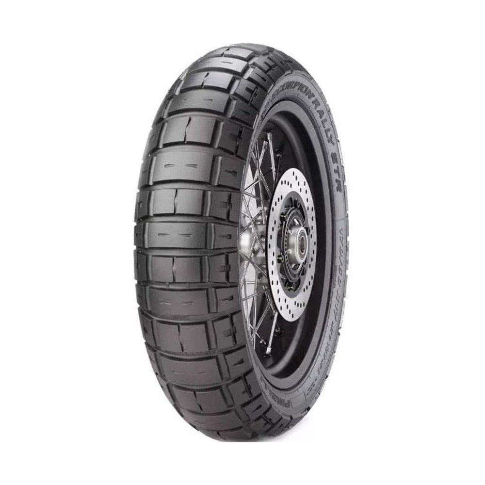 Pirelli SCORPION RALLY STR Rear Motorcycle Tire 72V Tubeless 2803700 170/60R17 M/C M+S (TL) (Motorcycle Tire)
