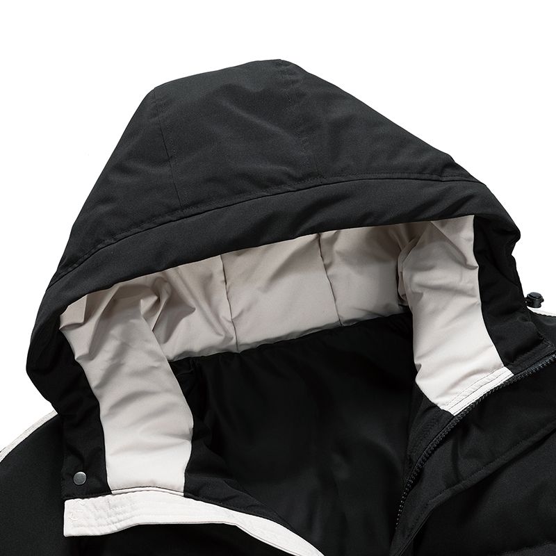 New Solid Stand Collar Male Windbreak Cotton Padded Down Jacket Warm Thick Men Parka Winter Casual Mens Outwear