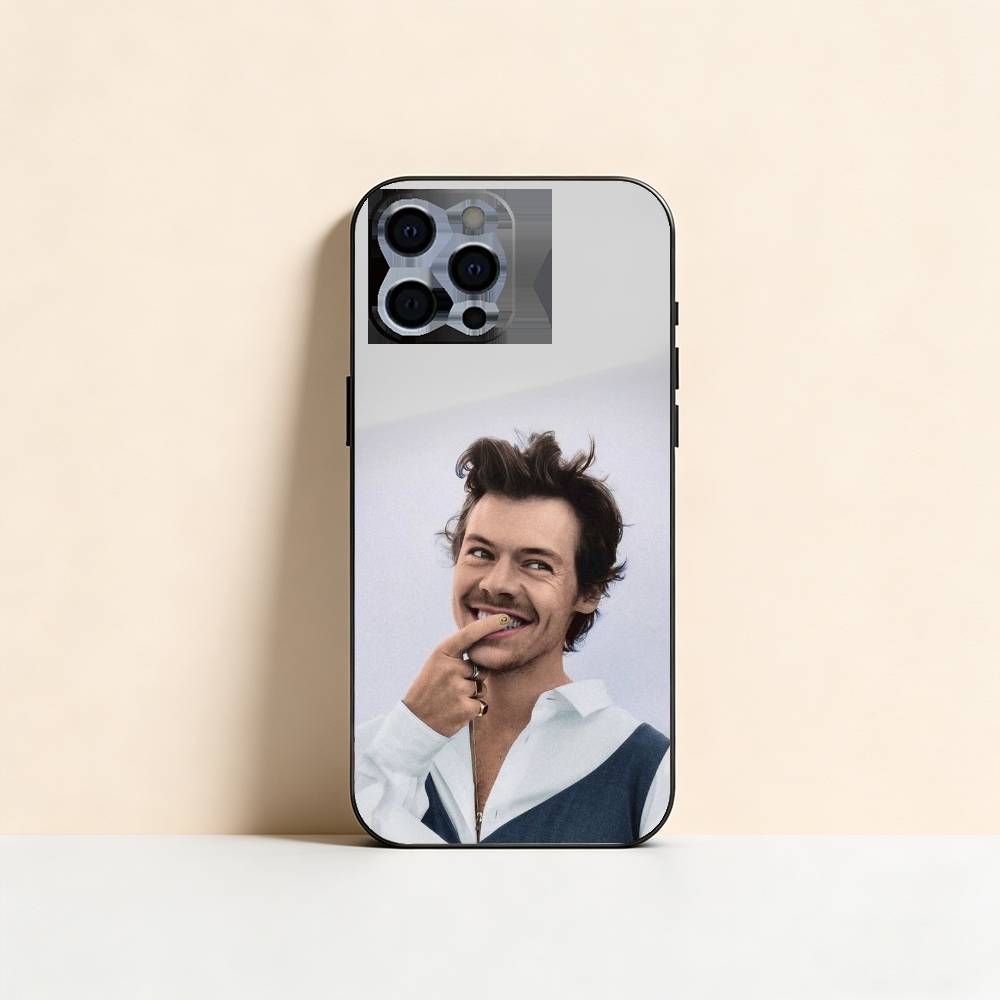 Epc Music Чехол для телефона H-HaRRy Styles Для iPhone 17,16,15,14,13,12,11 Plus,Pro Max,XS, Мягкий силиконовый черный чехол
