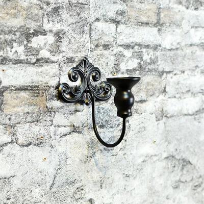 1 Stück Wandmontiert Hochzeit Eisenkunst Hochzeitsmuster Dekoration Bankett Kerzenhalter Kerzenständer Beleuchtung