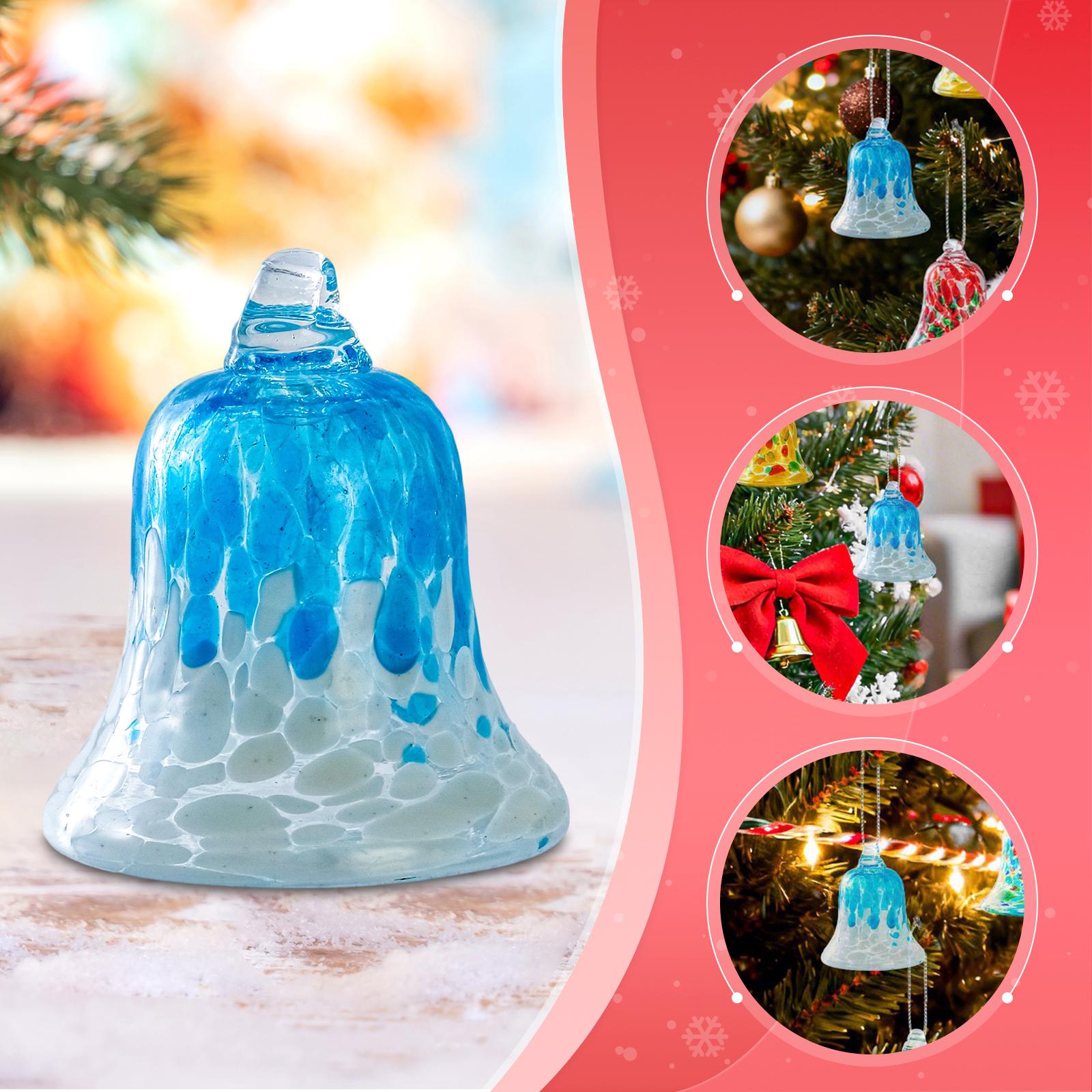Christmas Bell Ornament Craft Novelty Smooth Christmas Tree Hanging Ornament Xmas Decor for Festive Window Home Door Fireplace