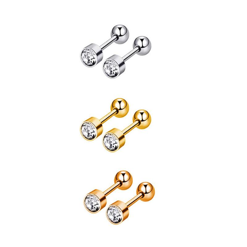 European And American Foreign Trade Stainless Steel Personalized Earrings Nose Rings Simple Lip Nail Umbilical Nail Nails Puncture Jewelry