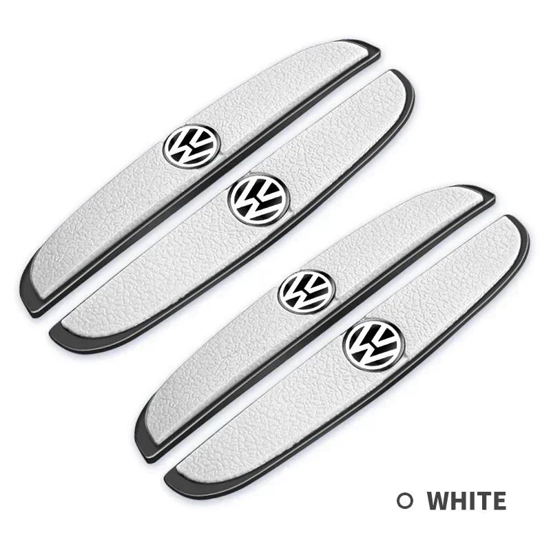 2026 Hot For Volkswagen VW 4pcs Rubber Anti Collision Strip Car Door Rearview Mirror Protector Stickers For Volkswagen VW Touran
