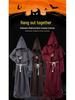 Halloween Medieval Monk & Wizard Robe Costume - Priest COS Stage Wear