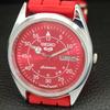 REFURBISHED SEIKO 5 AUTOMATIC 6309A JAPAN MENS VINTAGE RED DIAL WATCH A442324-1
