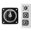 KIMISS Batterie-Trennschalter-Kit, 300A Batterie-Wahlschalter, Schwerlast 3-Positionen Marine-Batterie-Trennschalter für Wohnmobile und Boote