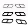 Car Tail Throat Exhaust Pipe Muffler Tip Cover Trim Sticker For Mercedes Benz C Class W206 2022+Auto Exterior