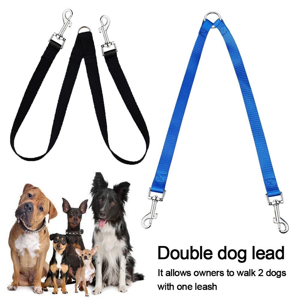Kaufe Creative Harness Strong Nylon V Shape Walking Leash Two Dogs Leash Pet Lead Double Lead Joom