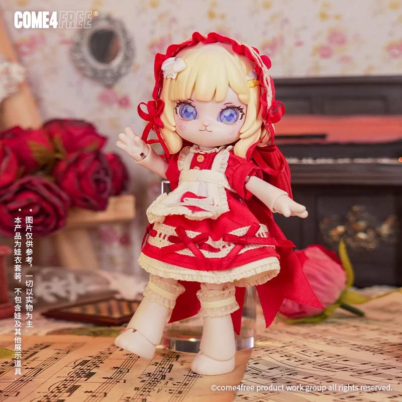 COME4FREE Daily Series 12 Bjd Doll Clothes OB11 Doll Girls Diy Skirt Toys Cute Action Figure Accessories Cartoon Decor Gifts