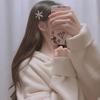 Fermaglio per capelli Elegante forcina scintillante Design a fiocco di neve Donna Ragazza Abbigliamento quotidiano Morsetto per capelli Matrimoni Ornamenti natalizi
