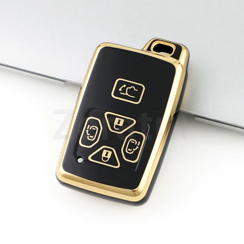 3/4/5 Buttons Auto TPU Remote Shell Fob Holder for Toyota Estima Alphard Vellfire Key Case Cover Keyless Protector Accessories