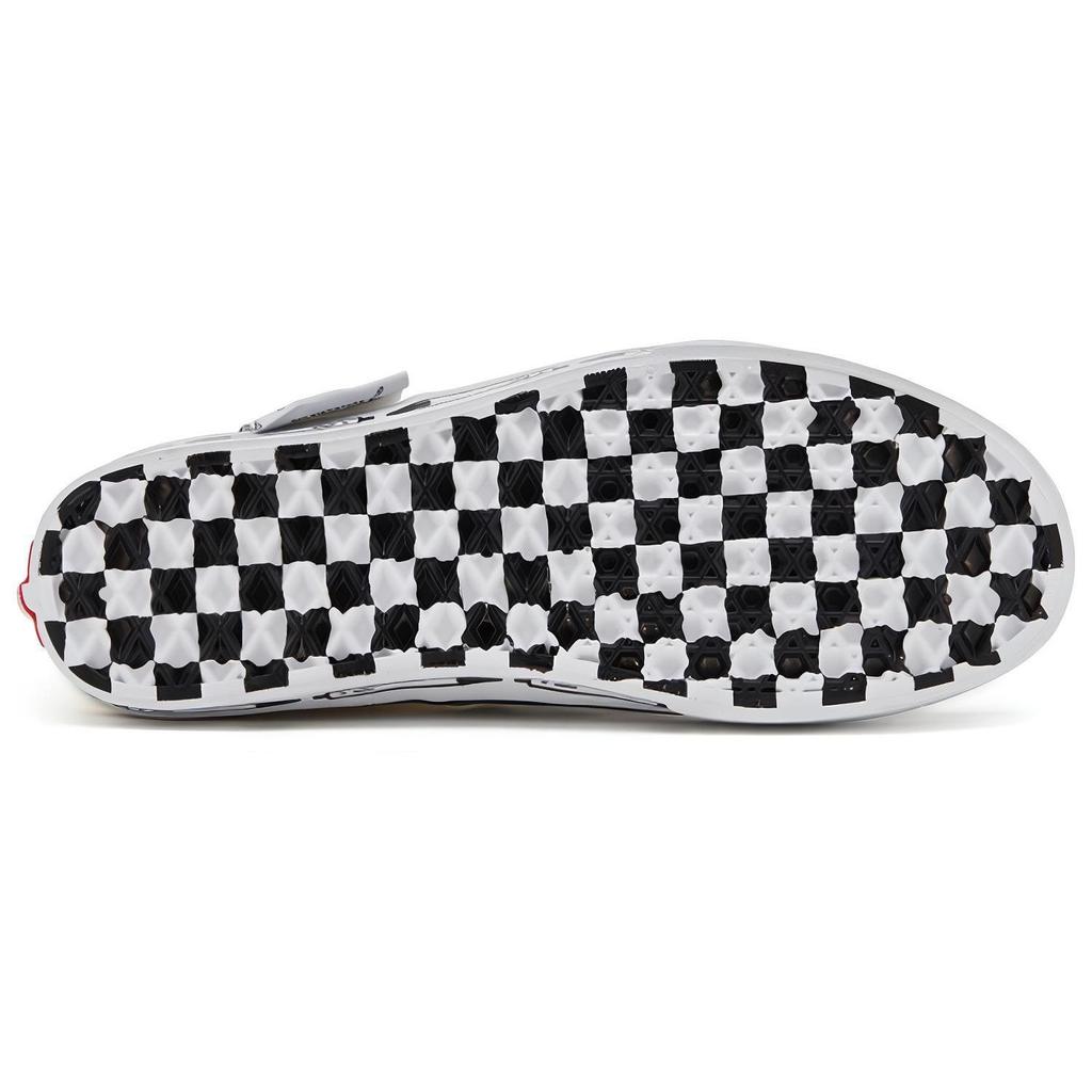 Vans Série Autêntica Lona Xadrez Clássico Casual Cano Baixo Sapatos de Skate Tênis Unissex Preto Branco VN0A4UUC6DC
