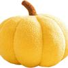 3D Simulated Pumpkin Pillow Plush Pillow Sofa Cushion (7.8inch, Olive)