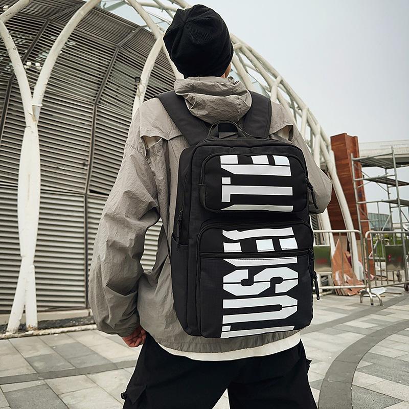 

Large capacity backpack travel backpack new student schoolbag high value casual backpack чёрный