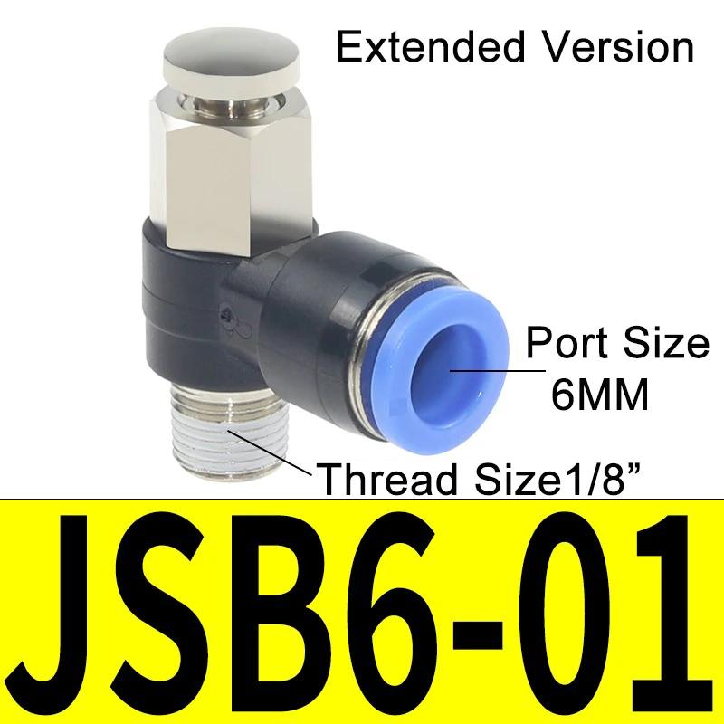 JSB4/6/8/10/12 Pneumatic Button Valve Quick Plug Pressure Relief Connector Normally Closed Manual Press Type Quick Exhaust Valve