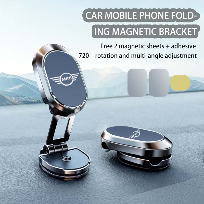 Metal Magnetic attraction Car Phone Mount Holder GPS Holder For Mini Cooper S Works JCW R55 R56 R50 R53 F55 F56 F57 Accessories btrme66