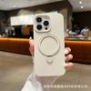 Applicable to iPhone17promax liquid silicone magnetic suction bracket mobile phone case Apple 16 skin feeling all-inclusive anti-drop cover