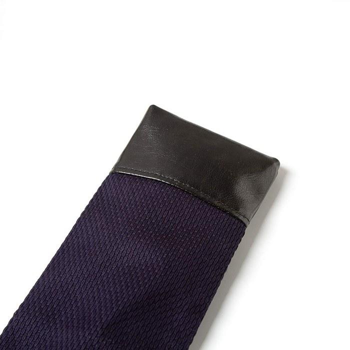 [Ikenkashi] Kendo Shinai Bag with Shoulder Strap, 2-Piece Set, Kendo Garment Fabric, Navy