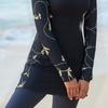 2026 New Plus Size Long Sleeve One Piece Swimsuit Modest Conservative Women Beach Swimming Bathing Suit