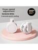 Portable Bladeless Fan 3 Speeds with Waist Clip 360° Rotation USB Rechargeable Ultra Quiet Personal Fan for Outdoor Sports Campi
