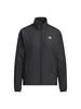 Adidas WI008 Jersey Regular Fit Windbreaker Size M Women's Top, 3-Stripes, Jacket, Black/Black (HM2802),