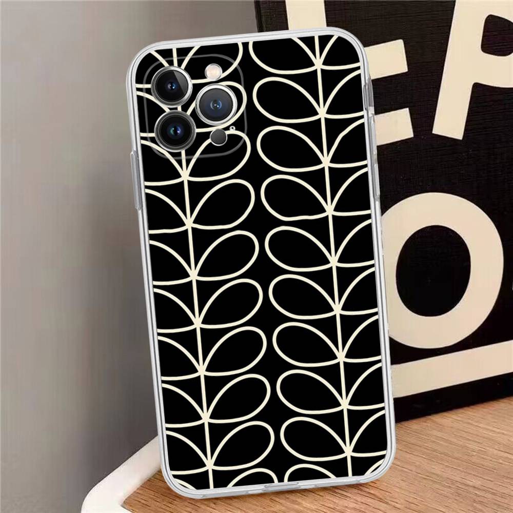 Multi Stem Orla K-Kiely Folio Phone Case For IPhone 16 15 8 7 6 6S Plus X SE XR XS 14 11 12 13 Mini Pro Max Mobile Case