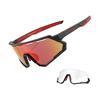 [ROCKBROS] Polarized Sunglasses, Dimmable Sunglasses, 2 Interchangeable Lenses, Sports Sunglasses, UV400 UV Protection, Ultra Lightweight Sunglasses