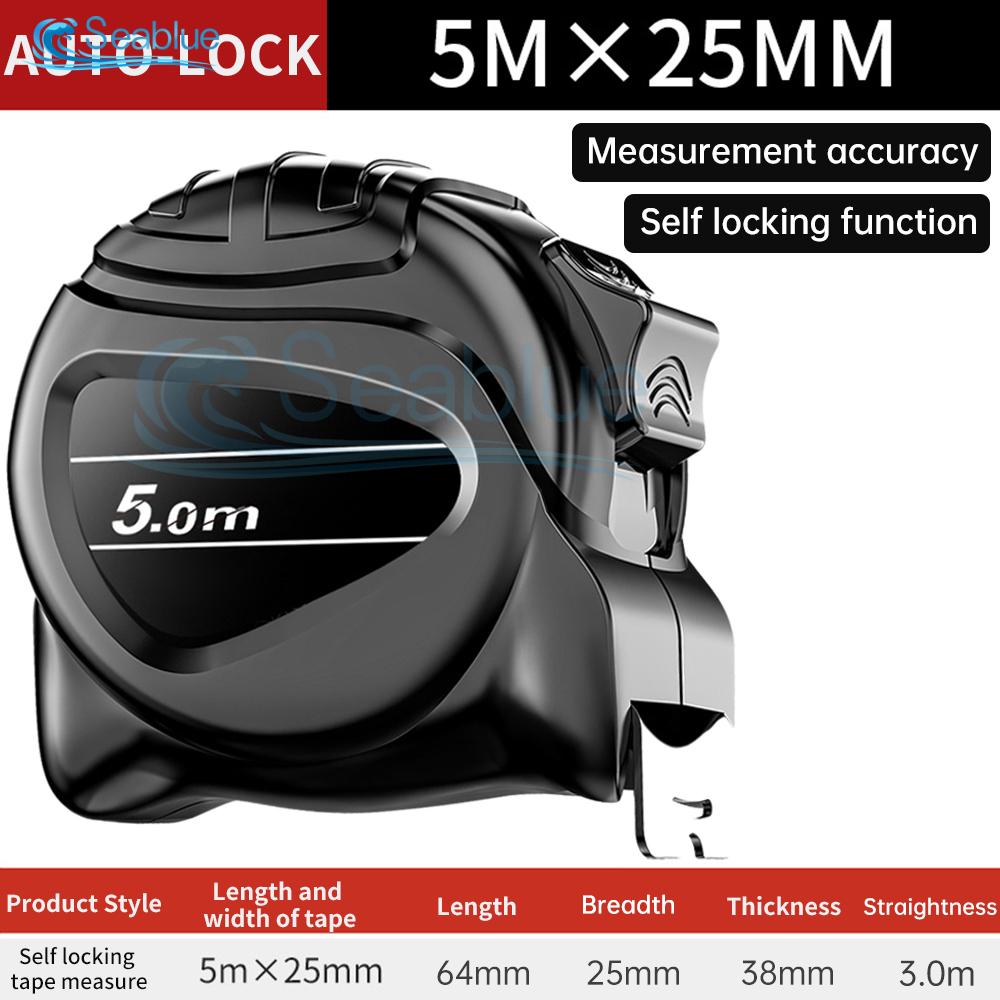 5м/7.5м/10м Флуоресцентная стальная рулетка-метр Износостойкая утолщенная измерительная линейка Многоцелевой инструмент для измерения расстояния