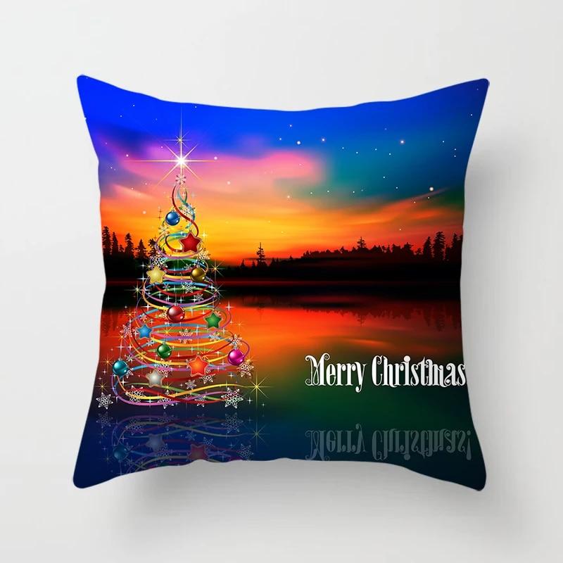 Winter Christmas Pillowcases Christmas Tree Pillowcases Sofa Home Decoration