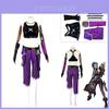 League Of Legends Jinx Cosplay Costume Halloween Party Uniform Set With Exquisite Printing