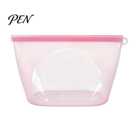 Reusable Dry Goods Storage Pouches Silicone Food Bag, Double Sealing Keeping Leak-proof Portable Hanging Bags Food-Grade Container, Heat Resistant