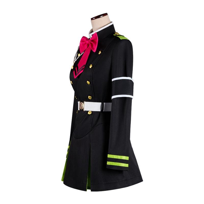Cosplay di Seraph of the End Costume di Shinoa Hiragi, Uniforme della Moon Demon Company Abito da Palco Anime