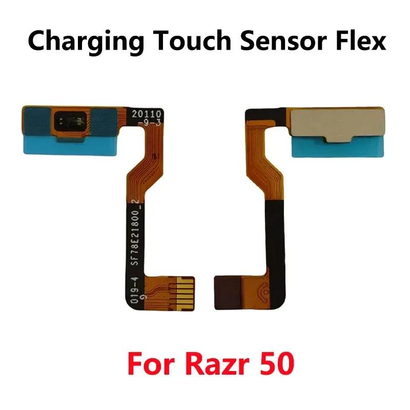 For Motorola Moto Razr 50 / 50 Ultra CXT2451 XT2453 USB Charging Touch Sensor FPC Flex Cable Replacement Parts