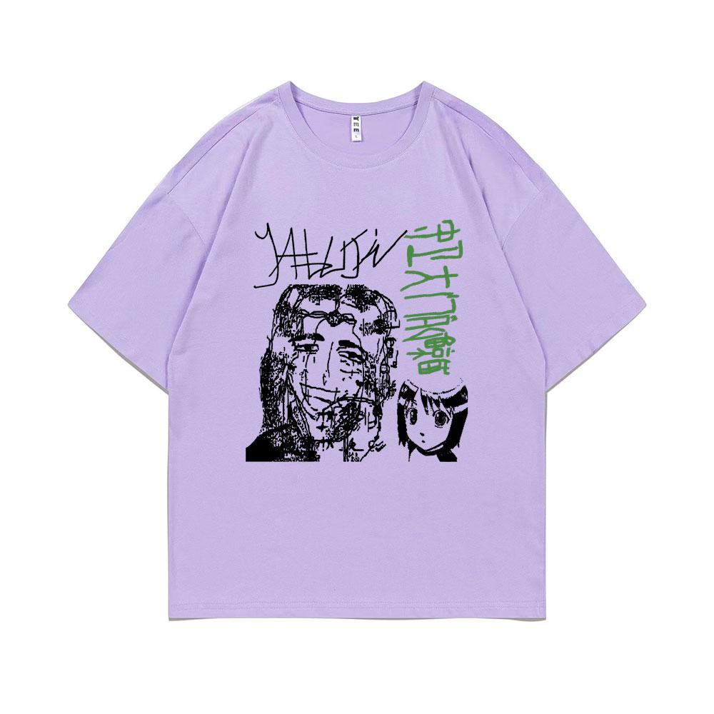 Limited Edition Yabujin T-shirt Summer Unisex O-collar Cotton T Shirt Short Sleeve Men Women Oversized Tshirt Male Vintage Tees