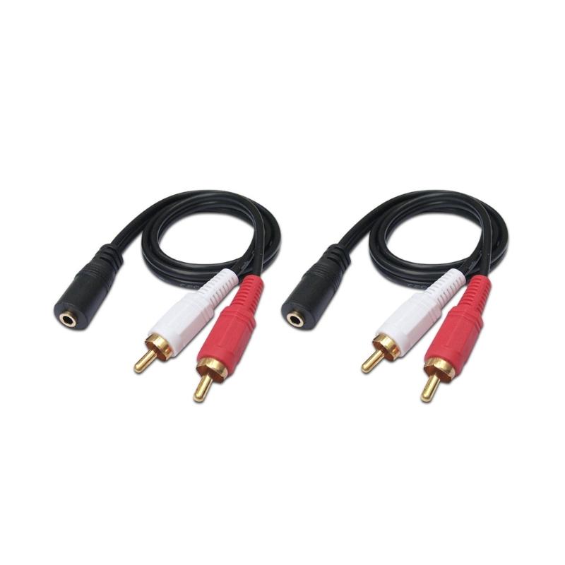 

Sound Cable 2RCA Cable 2RCA to 3.5mm, 3.5mm to 2RCA Connectors Sound 2RCA Cable 3.5mm Female to 2RCA Male Stereo for TV 1