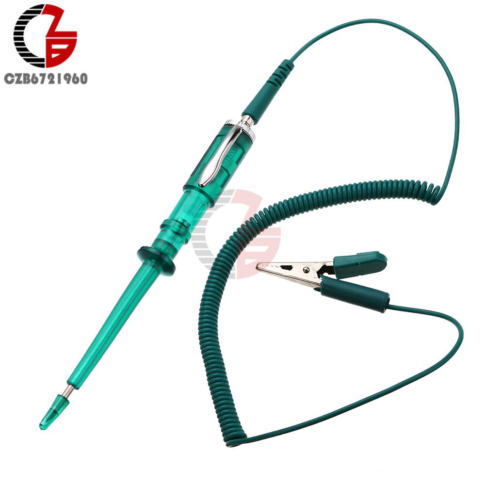 DC 6V 12V 24V Voltage Electric Circuit Tester Digital Display Long Probe Pen Light Bulb Automobile Diagnostic Tools Auto Repair