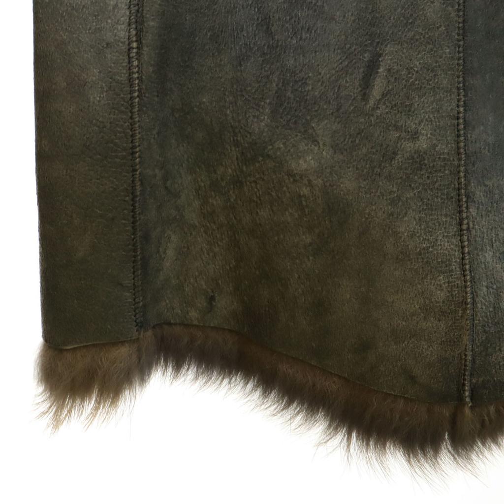 80s 90s Made In France Old Leather Jacket 38 Gray Women Used