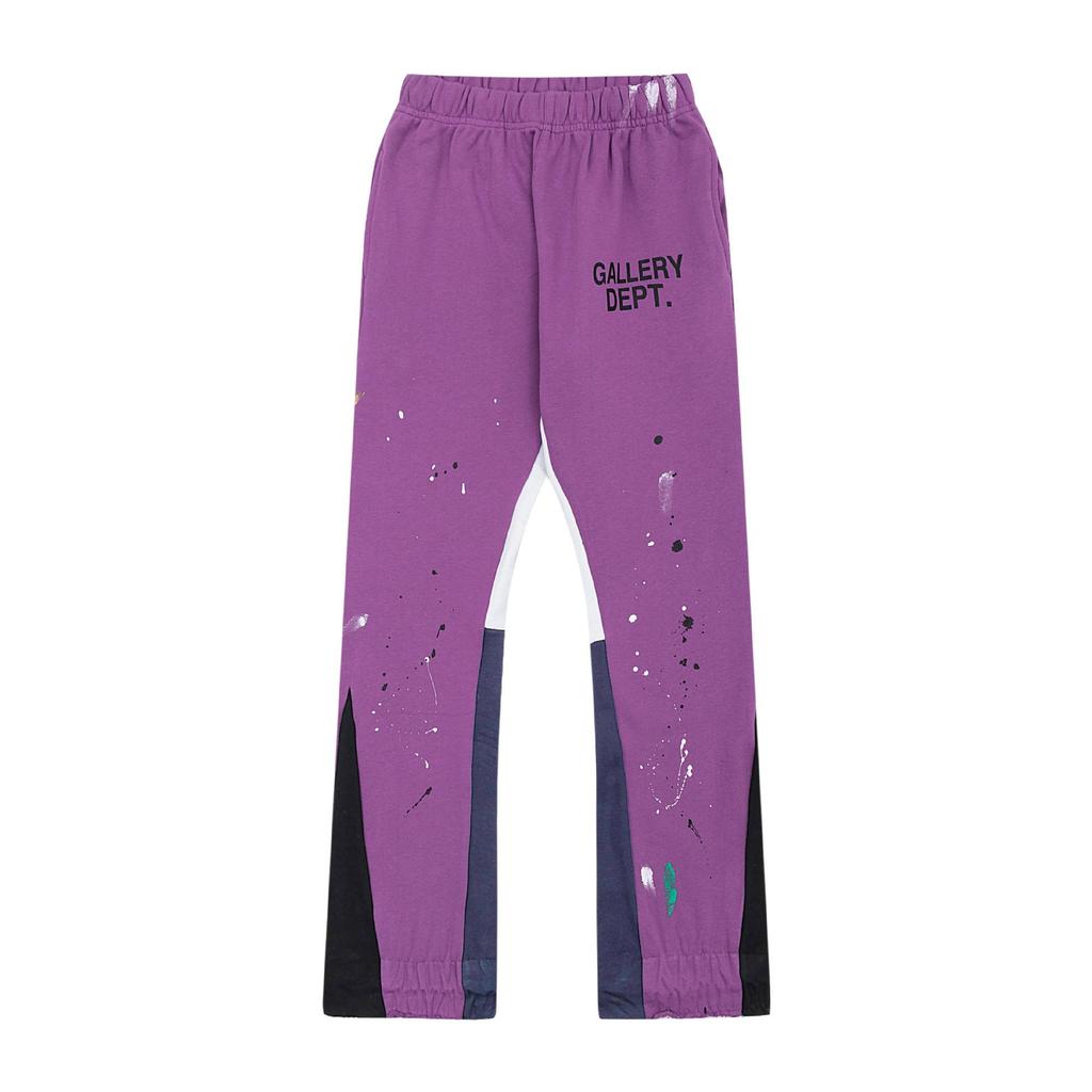 GALLERY DEPT Men's Classic Hand-Painted Splatter Graffiti Cotton Sweatpants