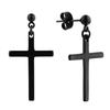 Hot-selling Stud Earrings, Earrings, Earrings, Male Students' Personality Trend, Thin Needle, Round Ball Hanging Cross