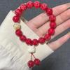 Bodhi Root Six-Character Mantra Beads: Women's Wrap-Around Bracelet for Prayer & Meditation.