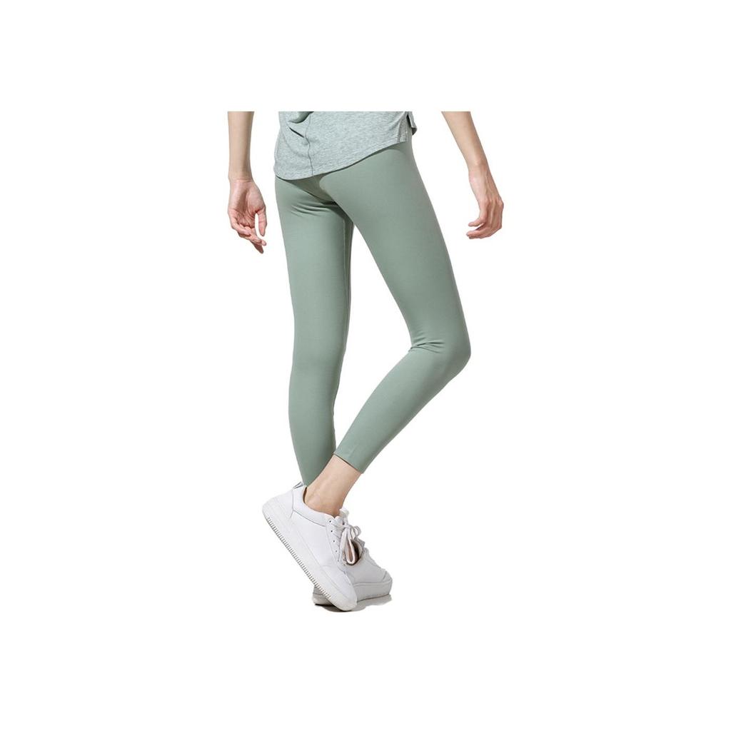 Nike High-Waisted Solid Fitness Leggings Women Bottoms Green BQ9995-357