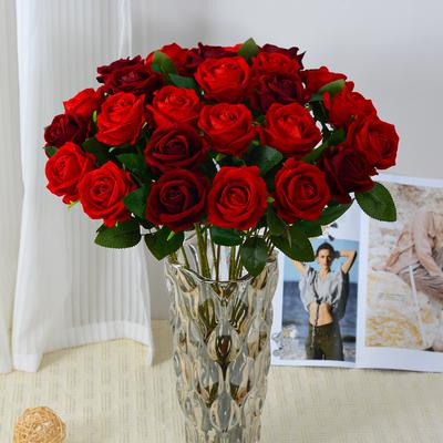 5Pcs Artificial Flowers Bouquet Red Fake Rose DIY Floral Arrangements Flower Home Table Decoration  Valentine's Day Gifts