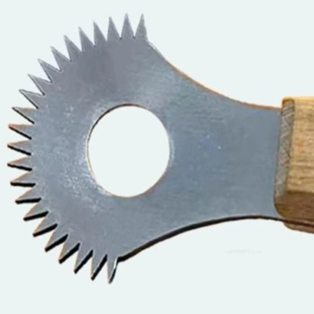 Affilato Raspino per Cocco Manico in Legno Cucchiaio Frutta Raspino Grattugia Cocco Preparazione Pasta di Cocco