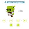 Film Anime Figur Grünes Sumpfmonster Brickheadz Baustein MOC Cartoon Monster Shrek Modell Kinder Puzzle Spielzeug Geburtstagsgeschenk