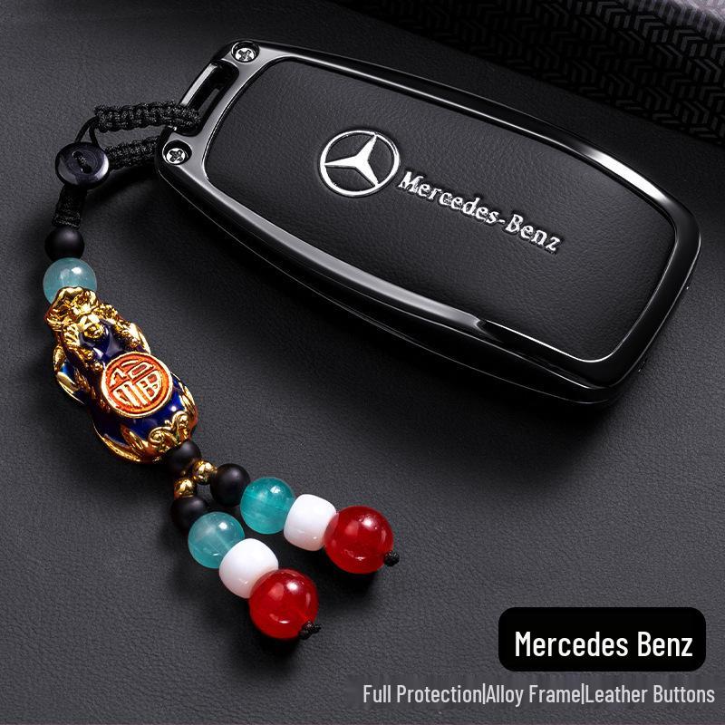Premium Key Case for Mercedes-Benz E300L: Fits E-Class, C-Class, C260L, C200L, A200L, GLC300L
