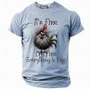 Easter Men's Chick Funny T Shirt Polyester Short Sleeve Graphic Shirt